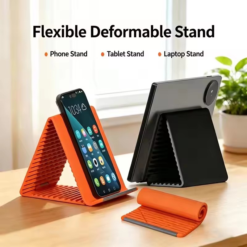 Laptop Tablet Accessories - Uniwersalny, przenośny silikonowy stojak na telefon,