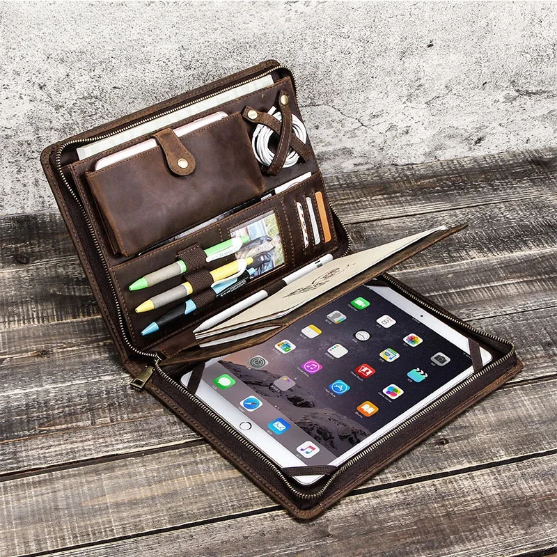 Tablet Tech Accessories - Skórzana torba do przechowywania tabletu Apple