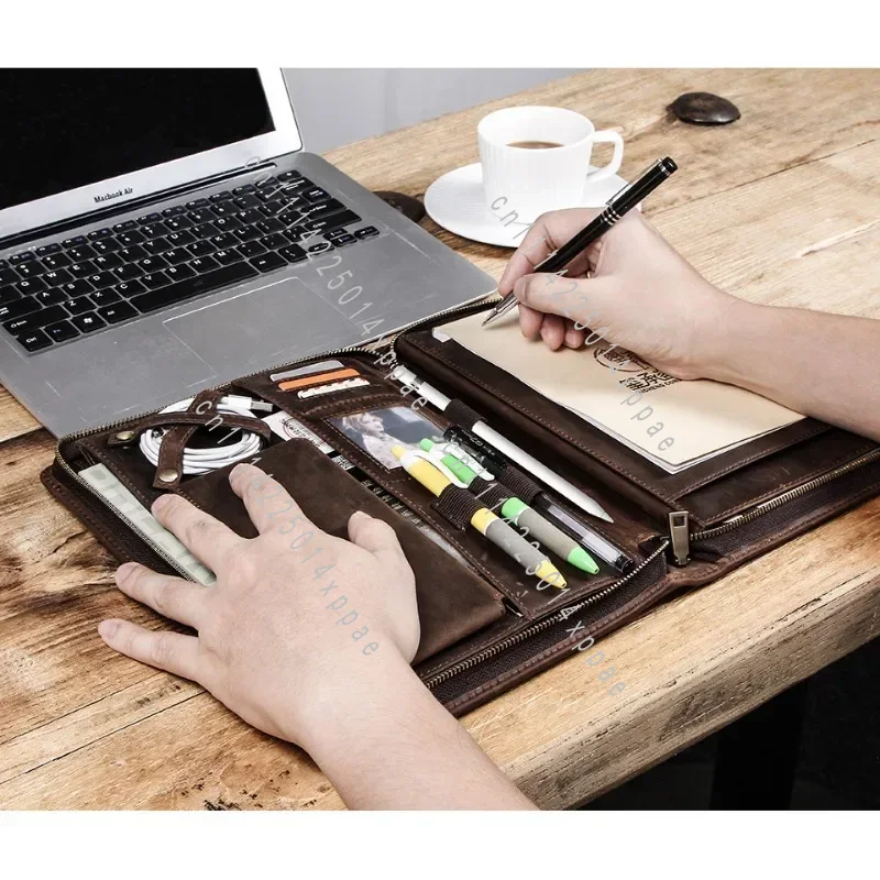 Tablet Tech Accessories - Skórzana torba do przechowywania tabletu z