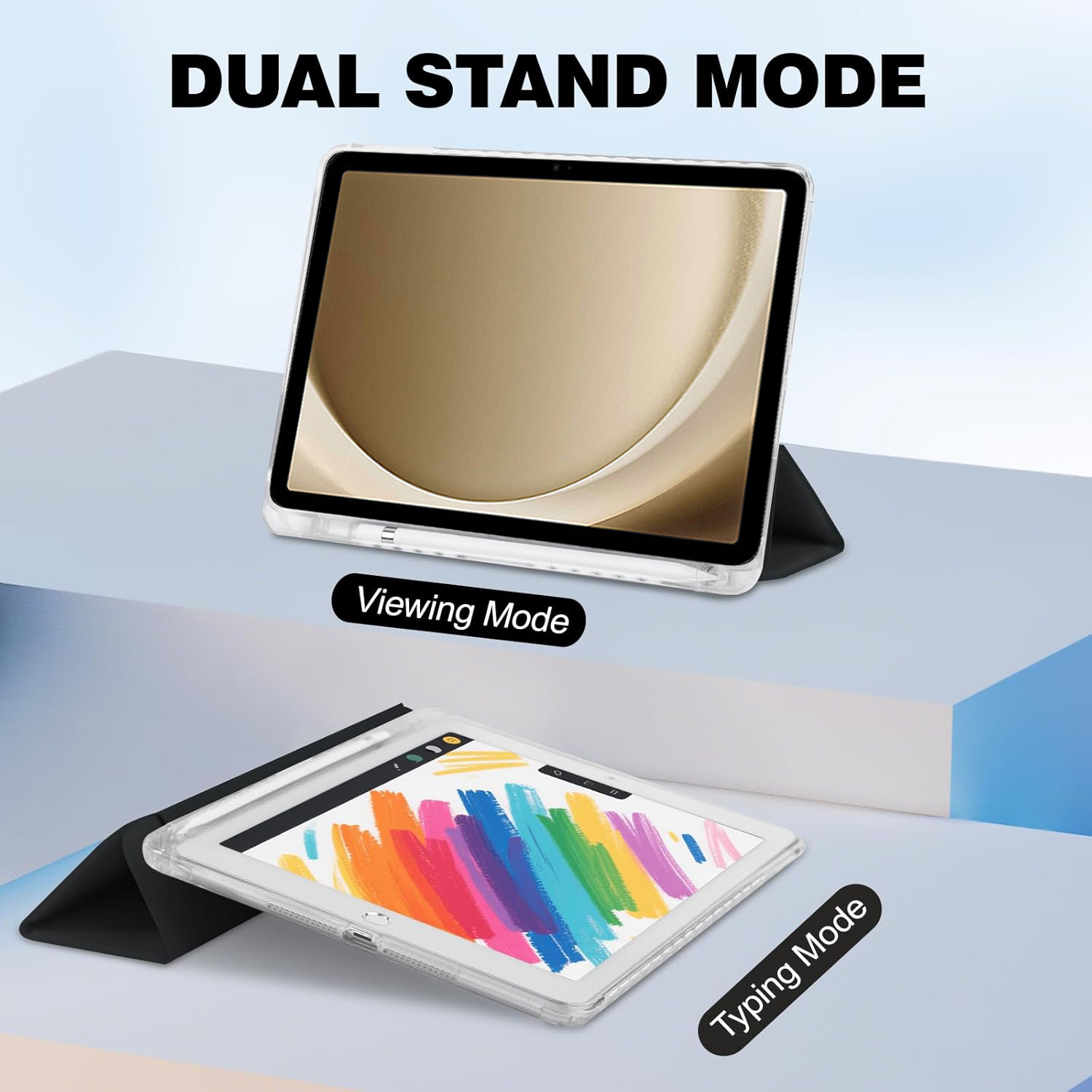 Przezroczyste etui z miejscem  – Tablet A9 Accessories recenzja i cena