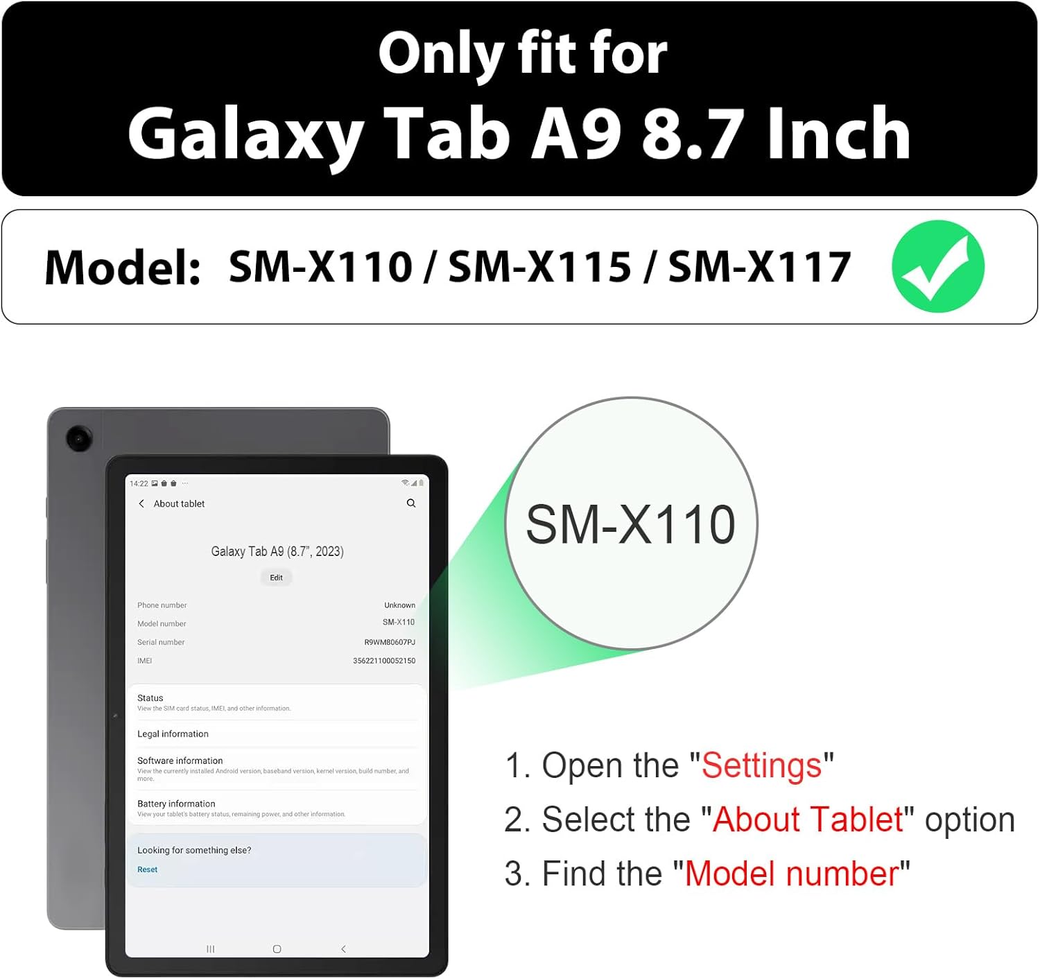 Dla Samsung Galaxy Tab A9 2023 – Tablet A9 Accessories recenzja i cena